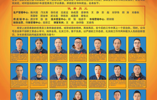 开云体育下载  隆重召开2021年度优秀员工表彰大会